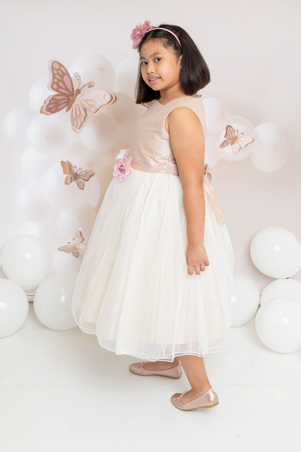 Poly Silk Tulle Plus Size Dress