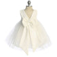 Lace Sequin Back V Baby Dress