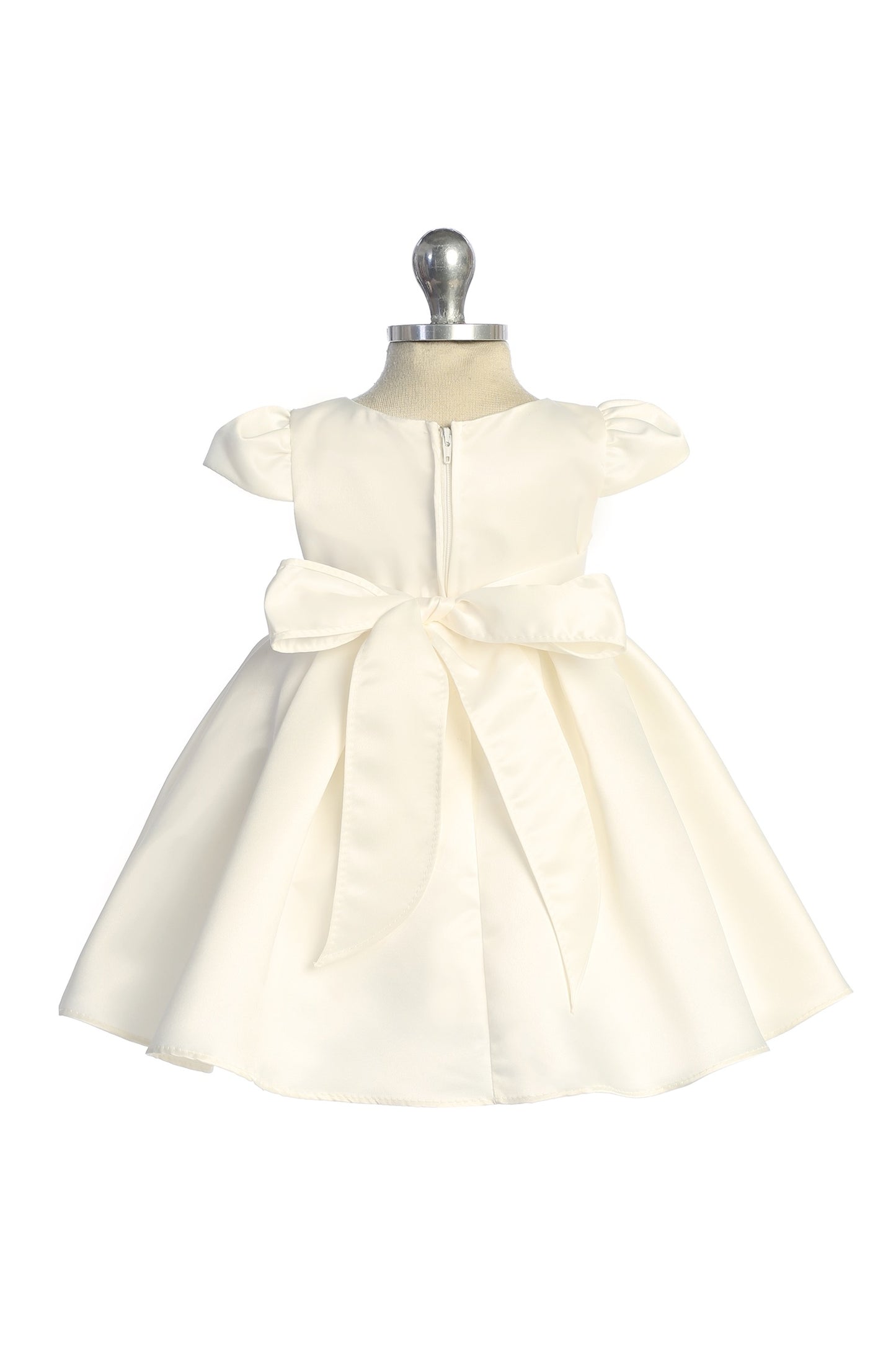 Classic Pearl Pleated Baby Dress