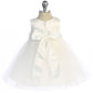 Princess Ballgown Baby Dress w/ Floral Trim